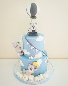 mongolfiere bapteme boy juliette cake design