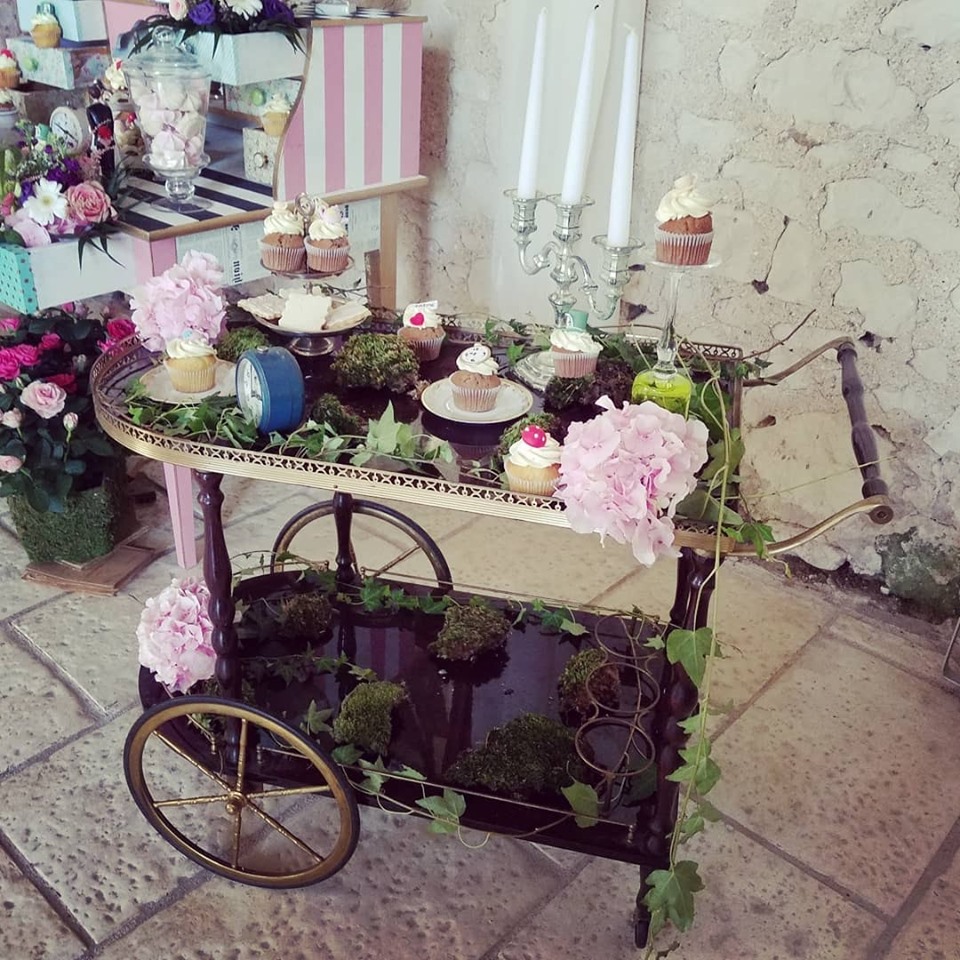 cup cake candy bar alice in wonderland juliette cake design