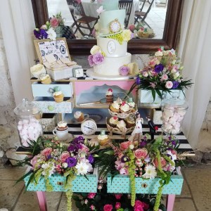 cup cake candy bar alice in wonderland juliette cake design