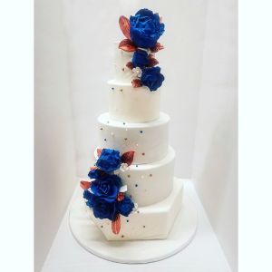 bleu et bronze wedding cake juliette cake design